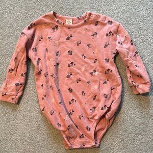 Pink Patterned Kids One Piece